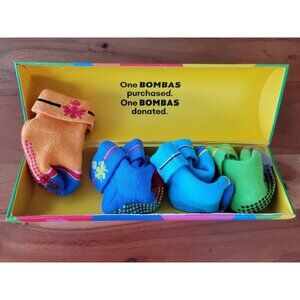 **SOLD** NEW Bombas Baby 6-12 M Sesame Street Collection 4 Pairs of Grippy Socks